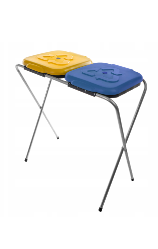 Stojak na worki do segregacji odpadów SORTEX 2 ŻÓŁTO-NIEBIESKI (id- 122).png